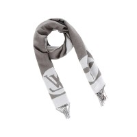 LVuitton Fashion Lovers Cashmere Scarf Grey