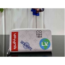Louis Vuitton Monogram Canvas Zippy Organizer White m67824
